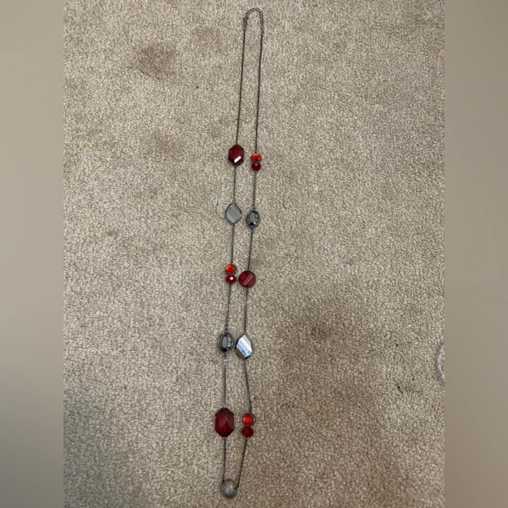 Elegant Red and Silver Jewelry Set - Picture 11 of 16